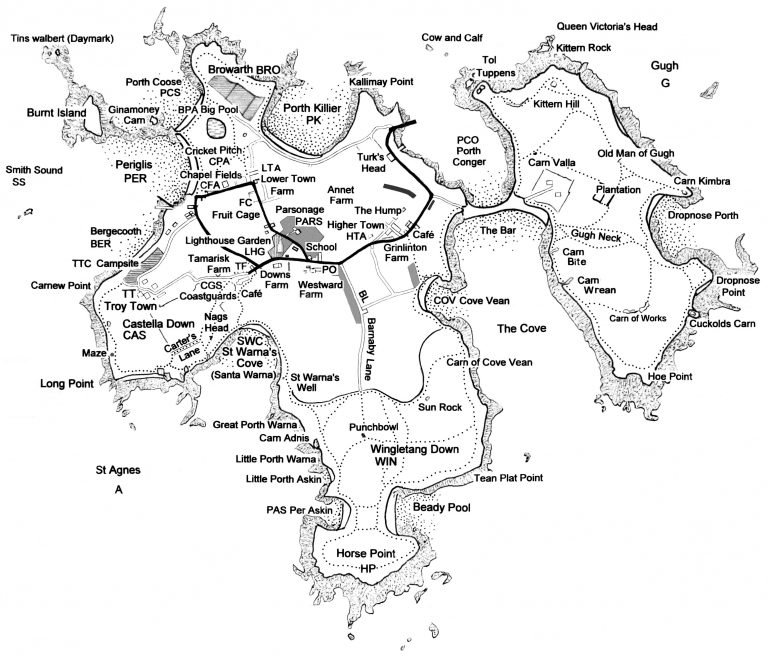 Maps of the islands – Isles of Scilly Bird Group